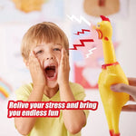 Screaming Rubber Chicken – Hilarious Squeeze Toy & Novelty Noise Maker for Pranks, Pets, and Parties