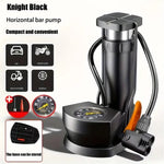 High-Pressure Foot Pump – Compact Horizontal Bar Tire Inflator with Precision Pressure