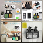 4-in-1 Dual Soap Dispenser Caddy – Kitchen Sink Organizer