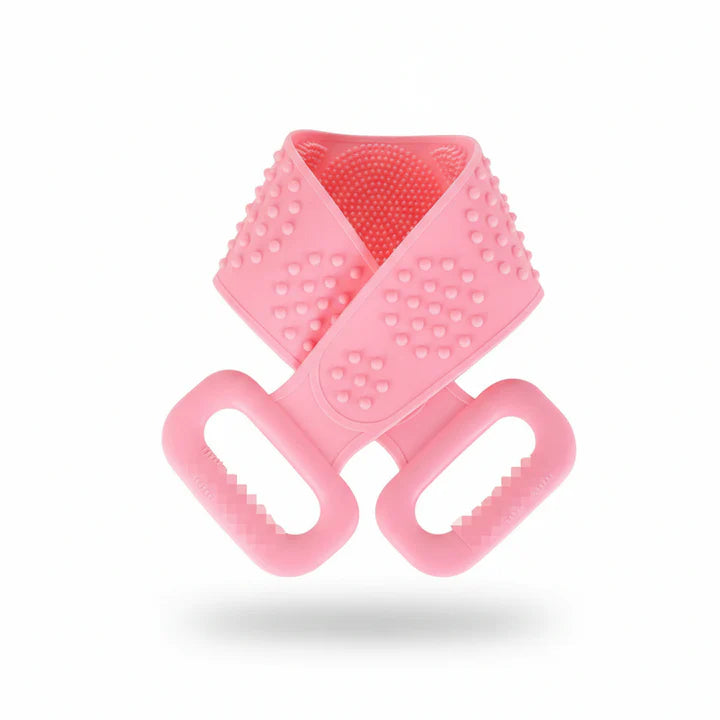 Silicone Bath Back Scrubber Towel – Double-Sided Exfoliating Body Massage Belt