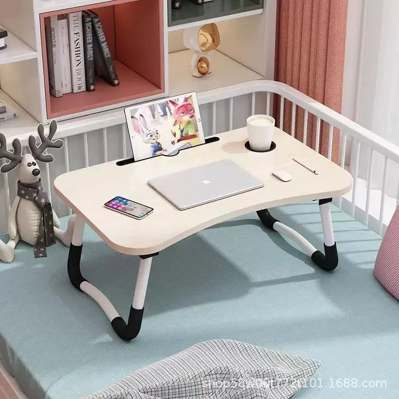 Multi-Functional Folding Bed Desk – Portable Ergonomic Laptop Stand & Breakfast Tray for Home Office
