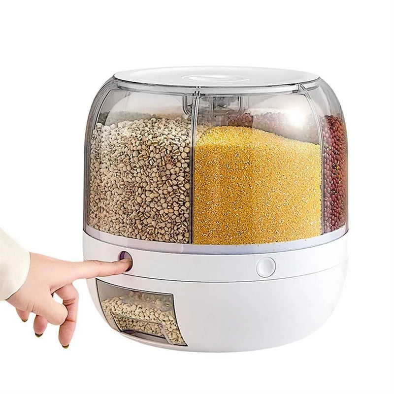 Sealed 360 Degree Rotating Rice Dispenser