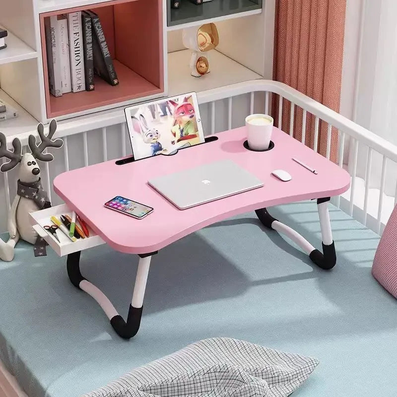 Multi-Functional Folding Bed Desk – Portable Ergonomic Laptop Stand & Breakfast Tray for Home Office