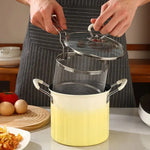 Multi-Function Deep Fryer Pot with Stainless Steel Mesh Strainer Basket