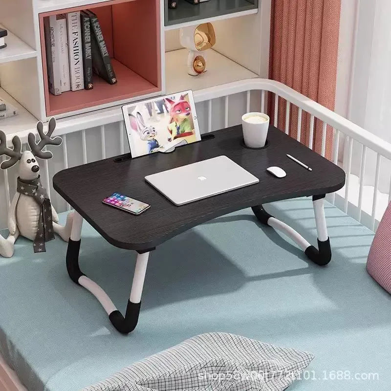Multi-Functional Folding Bed Desk – Portable Ergonomic Laptop Stand & Breakfast Tray for Home Office