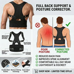 Adjustable Back Posture Corrector Belt – Heavy-Duty Lumbar Support Brace for Office, Fitness