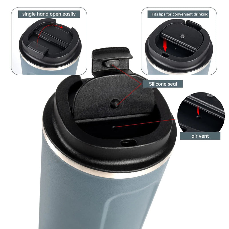 Premium Stainless Steel Coffee Travel Mug – Double-Wall