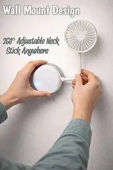 Rechargeable Portable Personal Fan with 360° Flexible Adjustable