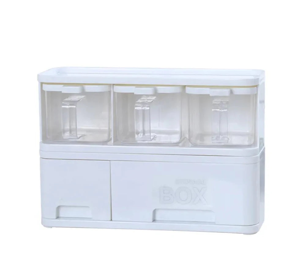 All-in-One Multi-Layer Kitchen Spice Organizer Box