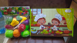 Perfect Kids Kitchen Set + Colorful Fruit & Vegetable Cutting Toy ( Pack 1 )