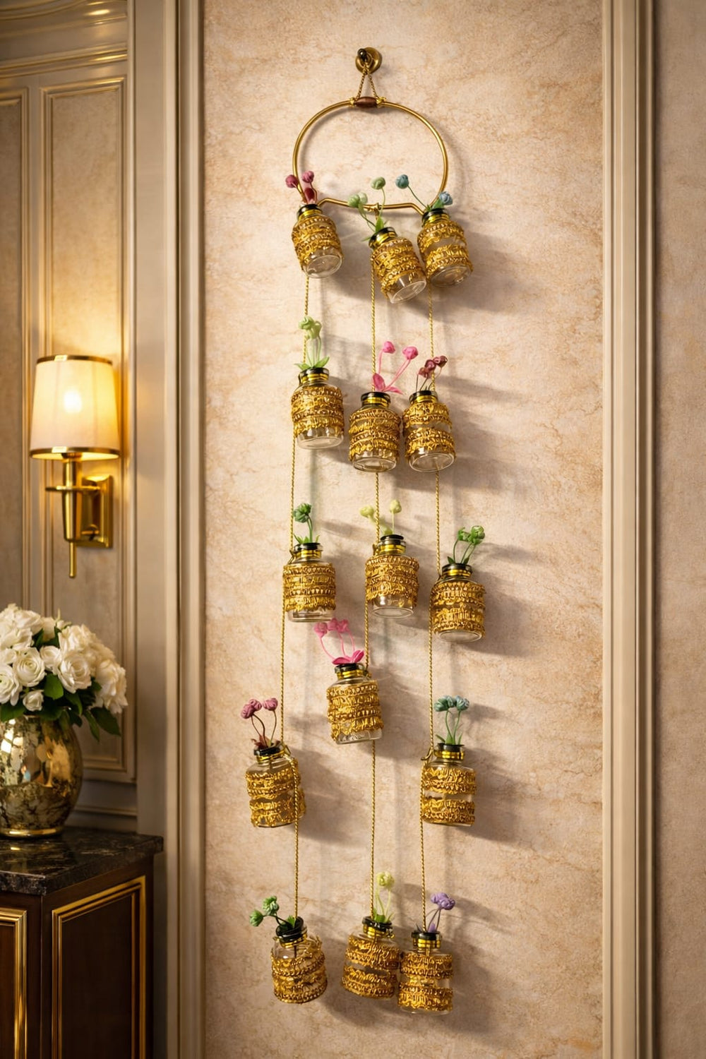 Wall Hanging Planter – Small  Glass Jars
