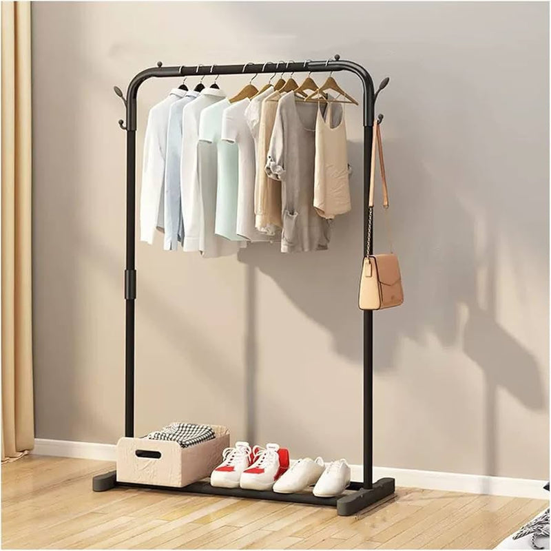 Double Rail Rolling Garment Rack – Heavy-Duty Free-Standing Clothes Drying Stand