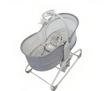 Adjustable Baby Swing with Soothing Rocking Motion, Toy Bar, and Reclining Seat