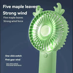 Electric Fans Creative Antlers Mini USB Charging Handheld Fan with Phone Holder