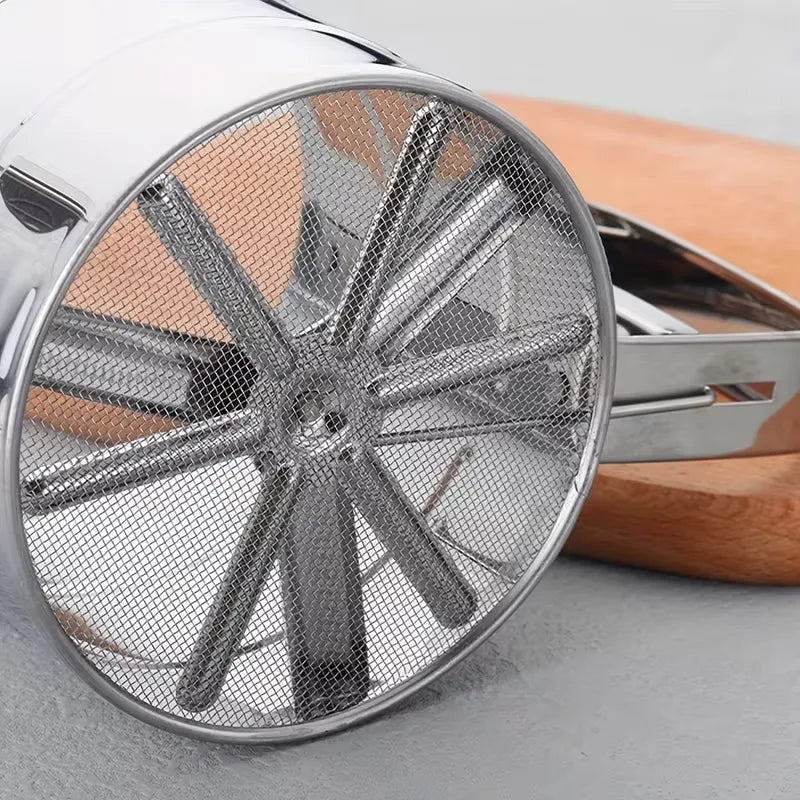 Handheld Stainless Steel Flour Shaker Mesh Flour