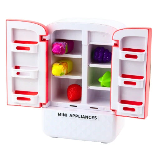 Mini Refrigerator Toy – 2-Door Pretend Play Fridge for Kids
