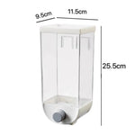 1.5L Wall-Mounted Dry Food & Grain Dispenser – Smart Kitchen Storage