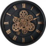 15-inch Gear Movement Clock. This decorative timepiece combines industrial aesthetics
