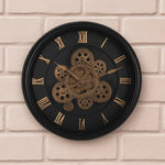 15-inch Gear Movement Clock. This decorative timepiece combines industrial aesthetics