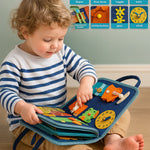 Dinosaur Multi-Skill Busy Book – 8 Pages of Interactive Educational Activities for Toddlers