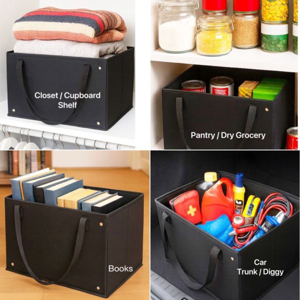 Premium Collapsible Fabric Storage Bins – Multi-Purpose Organizer with Reinforced Handles