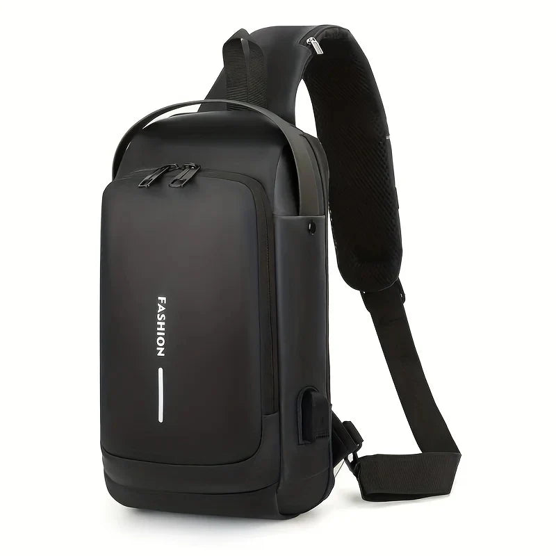 Anti-Theft Sling Bag with Combination Password Lock – High-Capacity Waterproof