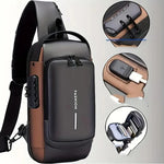 Anti-Theft Sling Bag with Combination Password Lock – High-Capacity Waterproof
