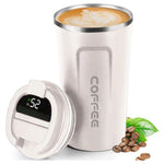 Smart Thermos Coffee Mug with LED Temperature Display