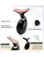 Digital Sonic Facial & Neck Lifting Massager – 3-Mode Anti-Aging Device