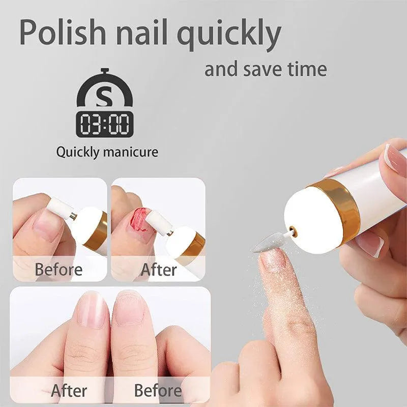 Professional Electric Nail File Kit – Rechargeable 5-in-1 Manicure & Pedicure Tool
