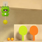 Indoor Hanging Table Tennis Trainer with Frog Paddle Set