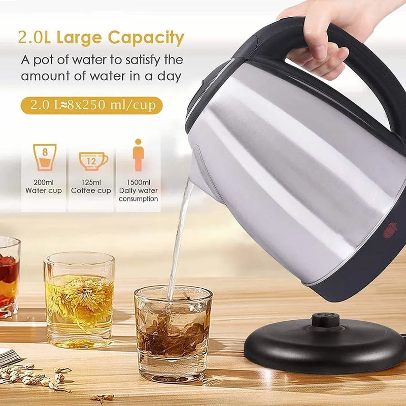 Smart Electric Hot Water Kettle – Rapid Boiling Stainless Steel Tea Kettle with One-Button Control