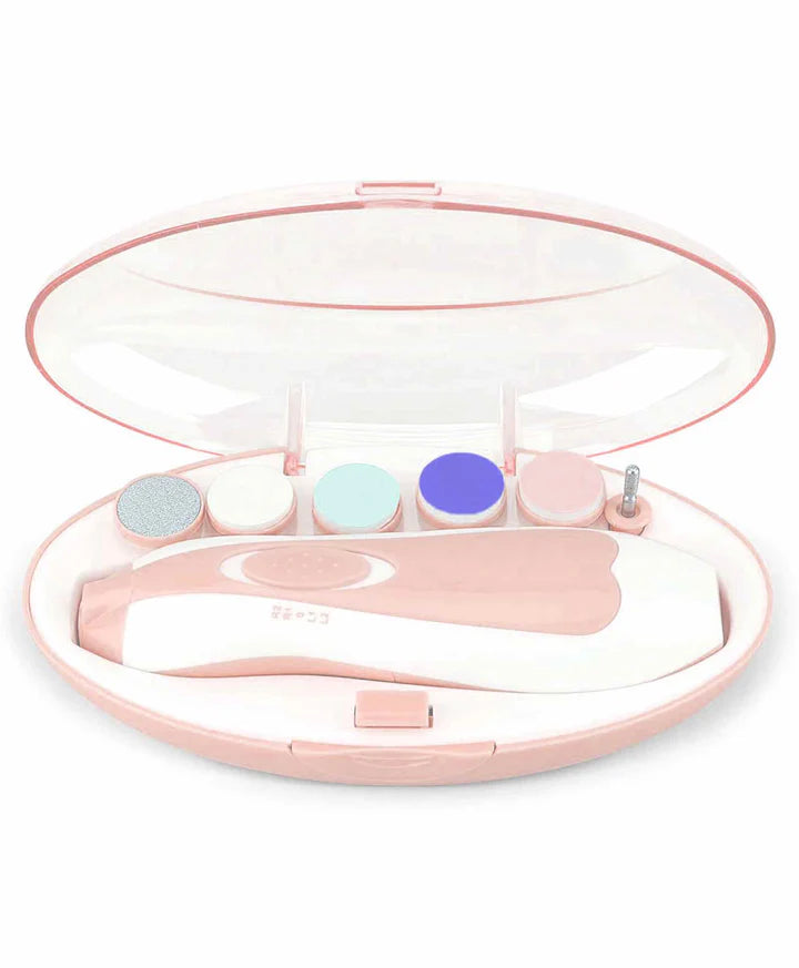 Baby Electric Nail Grinder Kit – Safe Infant Nail Trimmer with Whisper-Quiet Low Bass