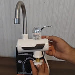 Instant Electric Hot and Cold Water Tap with Digital LCD Display & Dual Shower Attachment