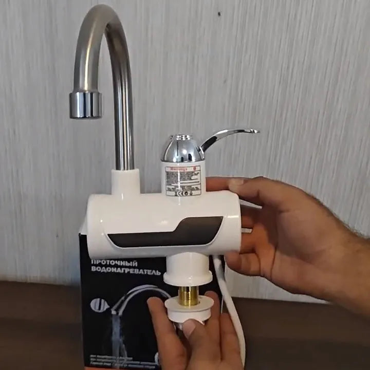 Instant Electric Hot and Cold Water Tap with Digital LCD Display & Dual Shower Attachment