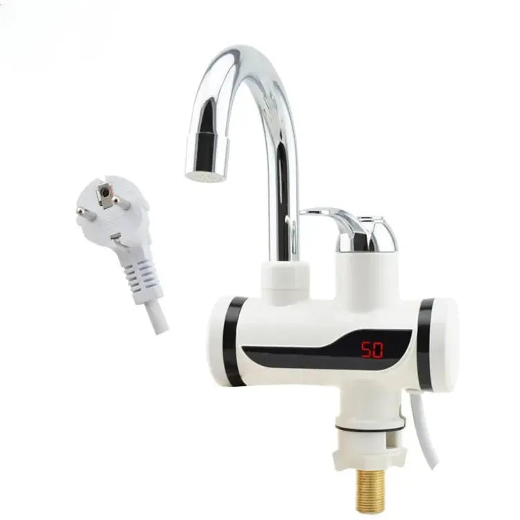 Instant Electric Hot and Cold Water Tap with Digital LCD Display & Dual Shower Attachment