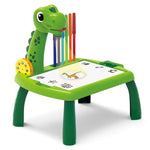 Kids Drawing Table with Projector – Dinosaur Art Desk for Kids