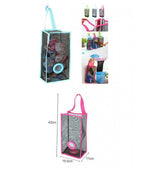 Wall-Mounted Mesh Garbage Bag Organizer – Smart Kitchen Storage Solution