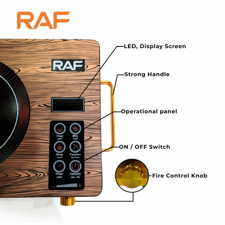 RAF 3500W Infrared Cooker – High-Power Micro Crystal Plate Electric Stove