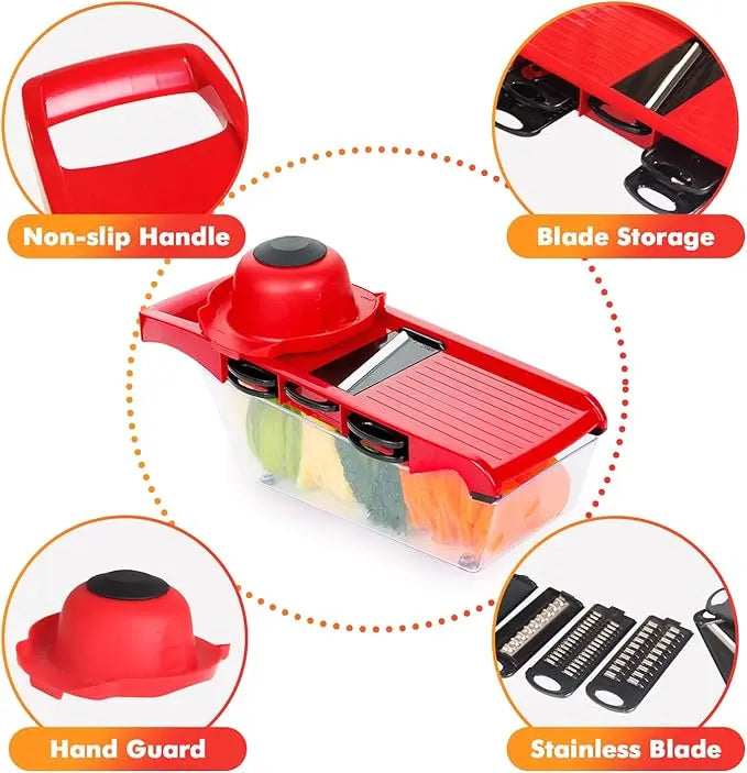 10-in-1 Multifunctional Vegetable Slicer & Mandoline Chopper Set