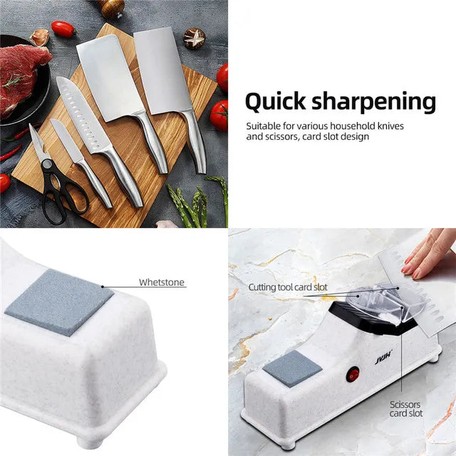 Electric Knife Sharpener – Automatic Sharpening Machine with Non-Slip