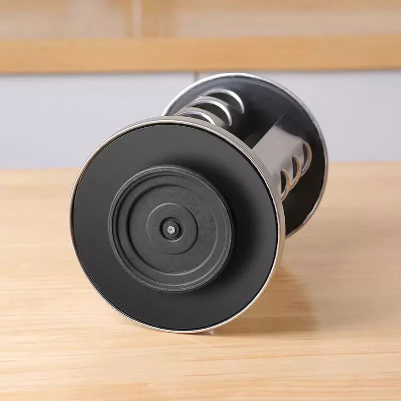 12-Piece Revolving Stainless Steel Spice Rack – 360° Rotating