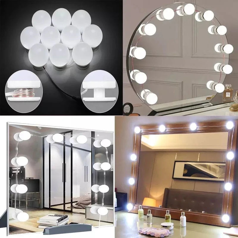 Professional LED Vanity Mirror Lights – 3 Color Modes & 10 Brightness Levels
