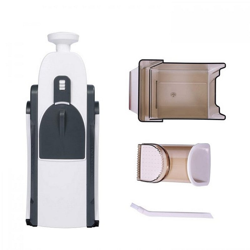 Once For All Safe Upright Mandoline Slicer – Adjustable Vegetable & Fruit Cutter