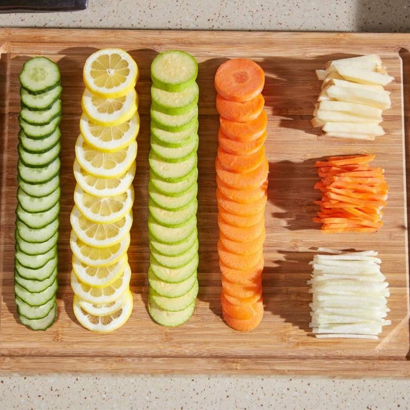 Once For All Safe Upright Mandoline Slicer – Adjustable Vegetable & Fruit Cutter