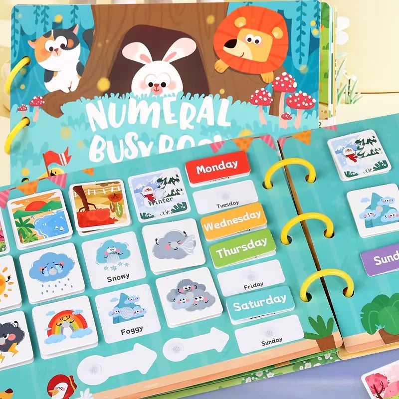 Numeral Busy Book – Early Learning Educational Activity Book