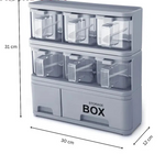 All-in-One Multi-Layer Kitchen Spice Organizer Box