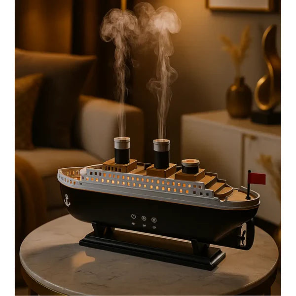 Titanic Motion Mist Humidifier – Ultrasonic Aroma Diffuser with Jellyfish Smoke Rings