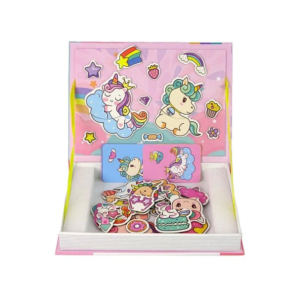 Magnetic Book – Unicorn Theme | Piece Magnetic Puzzle Toy for Kids |
