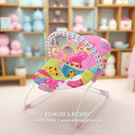 Colorful -Themed Baby Bouncer with Toy Bar – Soft & Secure